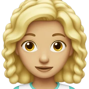 blonde girl sticker