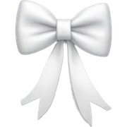 A white bow sticker