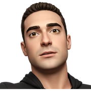 portrait of a male youth sticker