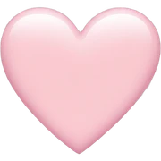 a light pink heart sticker