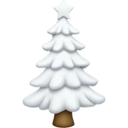 Christmas white tree sticker