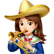 Mariachi Trumpet Player sticker