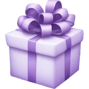 Lilac present sticker