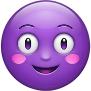 shiny purple text saying "YOU" sticker