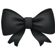 black bow sticker