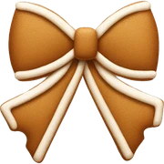 Bow made of gingerbread sticker