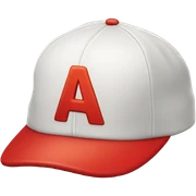 red baseball cap sticker