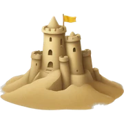 sandcastle sticker