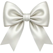 white bow sticker