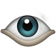 An eye sticker