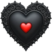 Gothic heart sticker