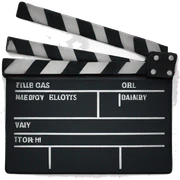 Clapperboard sticker
