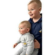baby boys with flowers sticker