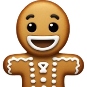 Gingerbread man sticker
