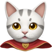 Cat wearing a cape  sticker