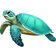 Pastel sea turtle sticker