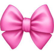 Pink bow sticker