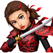 Daring Samurai sticker