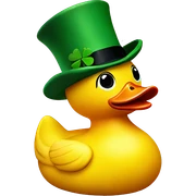 Irish rubber duck sticker