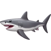 Pink shark  sticker