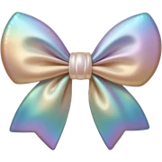 pearl shell and light brown bow sticker