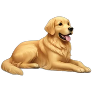 Golden retriever  sticker
