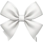 White bow sticker