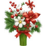 Christmas bouquet sticker