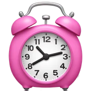 pink alarm clock sticker