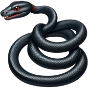Black snake  sticker