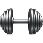 dumbbell sticker