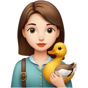 girl duck sticker
