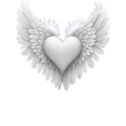 heart with angel wings sticker