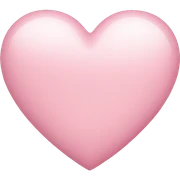 Light pink heart sticker