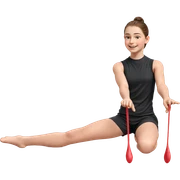 smiling girl with brown hair sticker