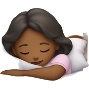 Girl sleeping sticker