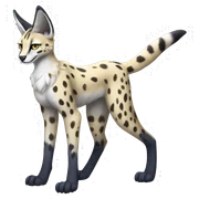 Sergal-Serval fullbody sticker