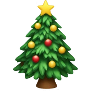 Christmas tree sticker