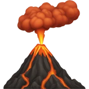 Volcano sticker