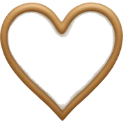 Beige heart sticker