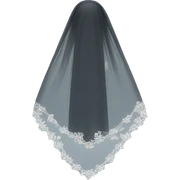 wedding veil sticker
