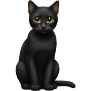 Cat black sticker