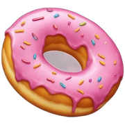 plain donut sticker