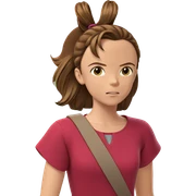 girl with brown hair sticker