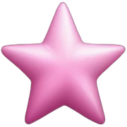 Pink star sticker