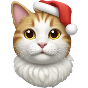 cat wear a crismas pet sticker