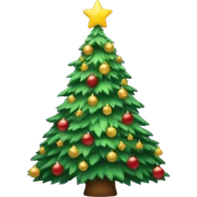 Christmas tree sticker