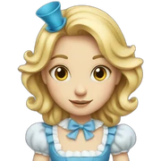 Alice in wonderland sticker
