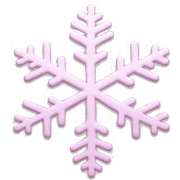 pastel pink snowflake  sticker