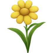 Yellow flower sticker